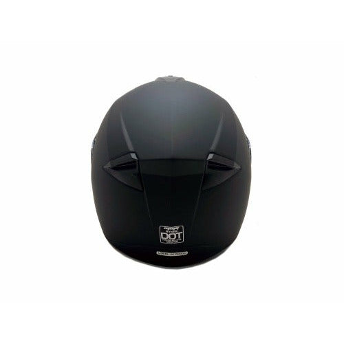 Full Face MMG Helmet. Model Ryker. Color: MATTE BLACK. *DOT APPROVED*