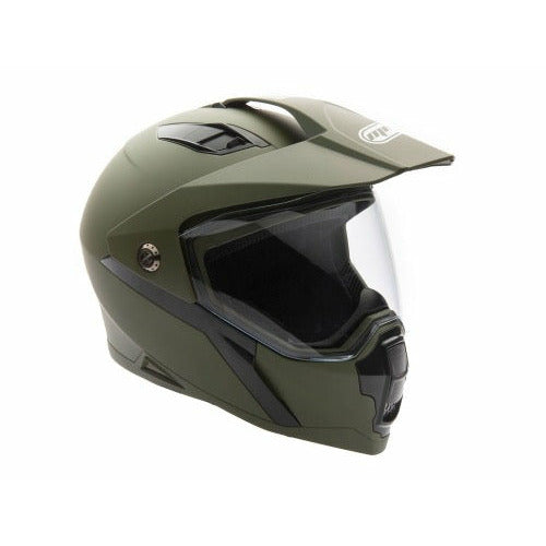 Full Face MMG Helmet. Model Storm. Color: MATTE GREEN. *DOT APPROVED*