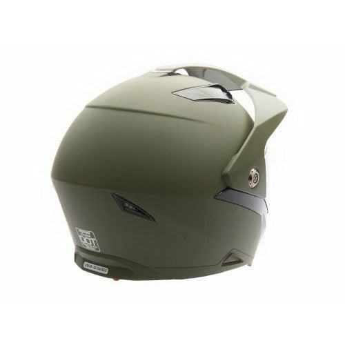 Full Face MMG Helmet. Model Storm. Color: MATTE GREEN. *DOT APPROVED*