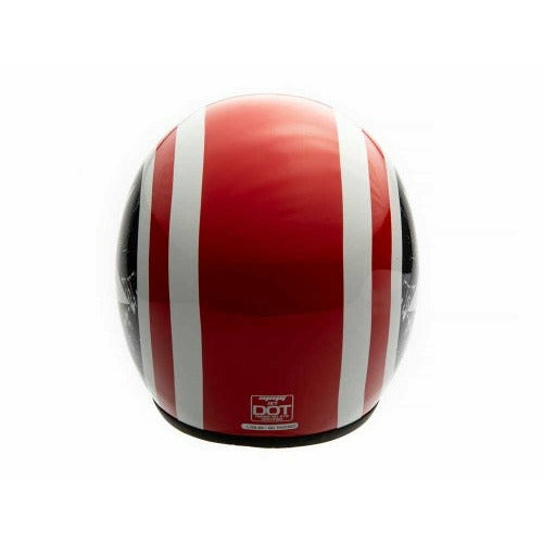 Open Face MMG Helmet. Model Jet. Color: USA White. *DOT APPROVED* *FREE GOGGLES INCLUDED*