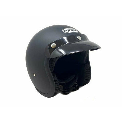 Open Face MMG Helmet. Model Jet. Color: MATTE Black. *DOT APPROVED* *FREE GOGGLES INCLUDED*