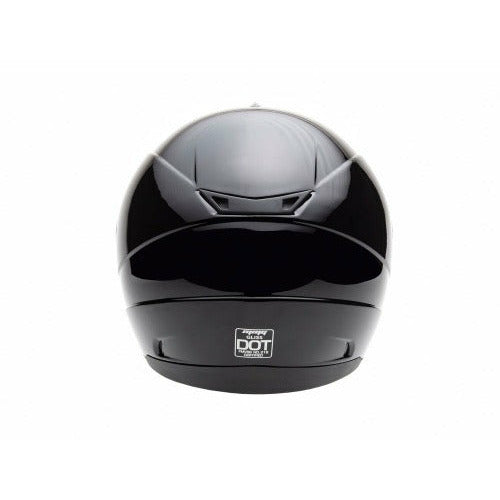 Full Face MMG Helmet. Model Gliss. Color: Shiny Black. *DOT APPROVED*