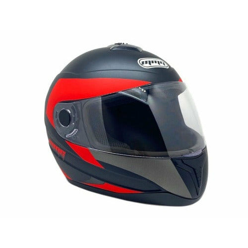 Full Face MMG Helmet. Model Gliss. Color: MATTE BLACK/RED. *DOT APPROVED*