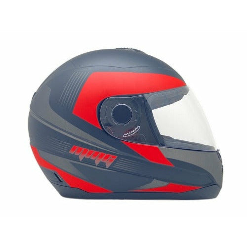 Full Face MMG Helmet. Model Gliss. Color: MATTE BLACK/RED. *DOT APPROVED*