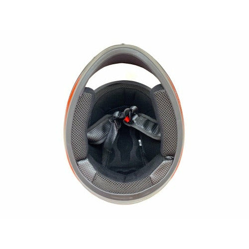 Full Face MMG Helmet. Model Gliss. Color: MATTE BLACK/RED. *DOT APPROVED*