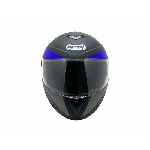 Full Face MMG Helmet. Model Gliss. Color: MATTE BLACK/BLUE. *DOT APPROVED*