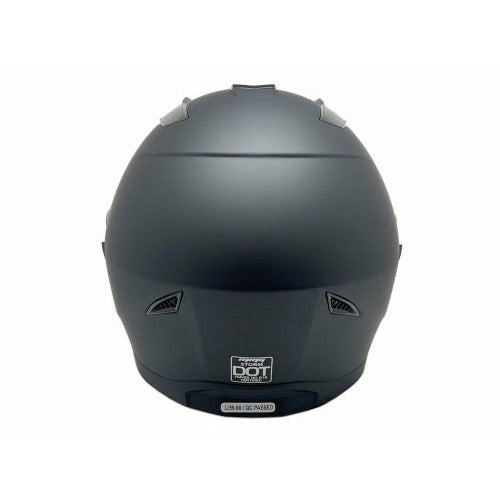 Full Face MMG Helmet. Model Mount. Color: MATTE BLACK . *DOT APPROVED* *Free mirror shield included*