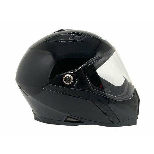 Full Face MMG Helmet. Model Mount. Color:SHINY BLACK . *DOT APPROVED* *Free mirror shield included*