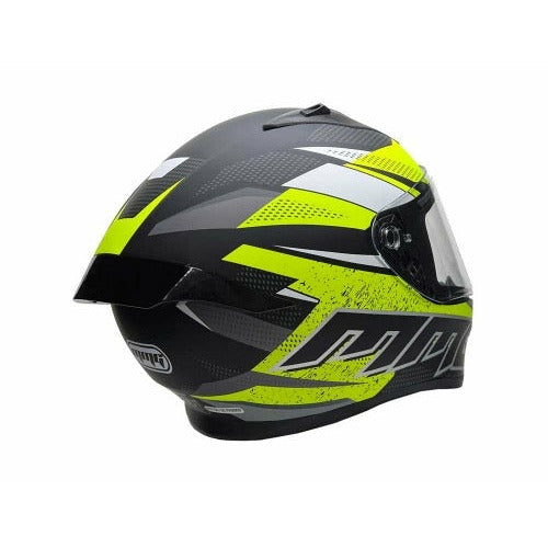 Full Face MMG Helmet. Model Bolt. Color: Matte Black/Neon Yellow. *DOT APPROVED*