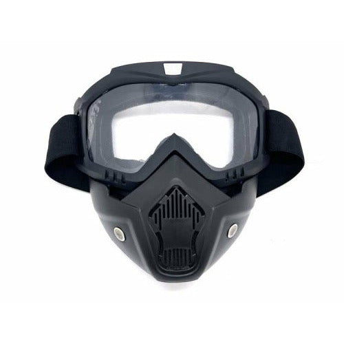 MYK detachable modular face mask shield with goggles MYKA0337