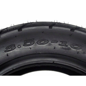 Tire 3.50-10 Tubeless (Black Side Wall). STREET (P124) for scooter