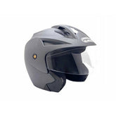 Open Face MMG Helmet. Model Crux. COLOR: MATTE GREY *DOT APPROVED*