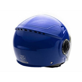 Open Face MMG Helmet. Model Blaze. COLOR: SHINY BLUE  *DOT APPROVED*