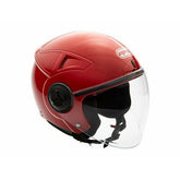 Open Face MMG Helmet. Model Blaze. COLOR SHINY RED *DOT APPROVED*