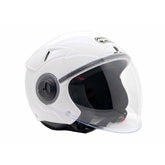 Open Face MMG Helmet. Model Blaze. COLOR;SHINY WHITE  *DOT APPROVED*