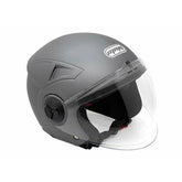 Open Face MMG Helmet. Model Blaze.  COLOR; MATTE GREY *DOT APPROVED*