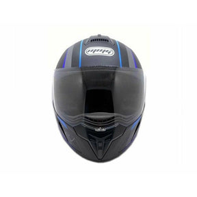 Full Face MMG Helmet. Model Ryker. Color: MATTE  BLACK./ BLUE *DOT APPROVED*