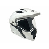 Full Face MMG Helmet. Model Storm. Color: Shiny WHITE. *DOT APPROVED*