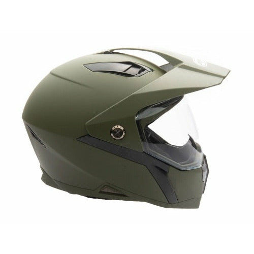 Full Face MMG Helmet. Model Storm. Color: MATTE GREEN. *DOT APPROVED*