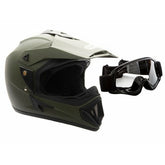 Full Face MMG Helmet. Model Storm. Color: MATTE GREEN *DOT APPROVED*