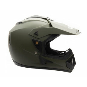 Full Face MMG Helmet. Model Storm. Color: MATTE GREEN *DOT APPROVED*