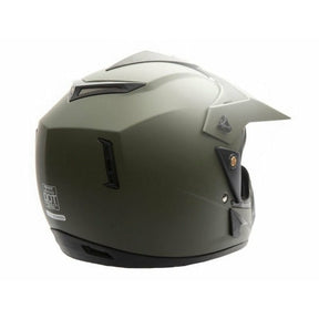 Full Face MMG Helmet. Model Storm. Color: MATTE GREEN *DOT APPROVED*