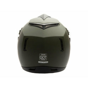 Full Face MMG Helmet. Model Storm. Color: MATTE GREEN *DOT APPROVED*