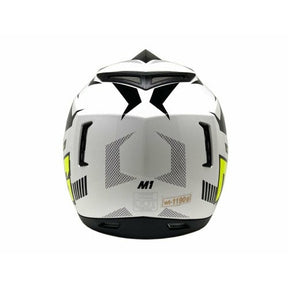 OFF Road MMG Helmet. Model 31. Color: SHINY WHITE GRAPHICS. **DOT APPROVED** *Free goggles included*