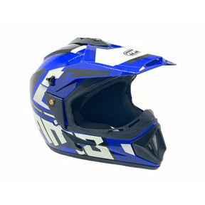 OFF Road MMG Helmet. Model 31. Color: SHINY BLUE GRAPHICS. **DOT APPROVED** *Free goggles included*
