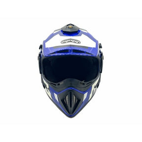 OFF Road MMG Helmet. Model 31. Color: SHINY BLUE GRAPHICS. **DOT APPROVED** *Free goggles included*