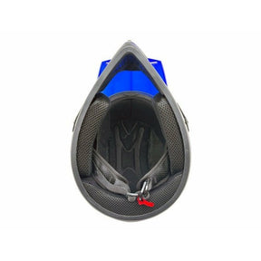 OFF Road MMG Helmet. Model 31. Color: SHINY BLUE GRAPHICS. **DOT APPROVED** *Free goggles included*