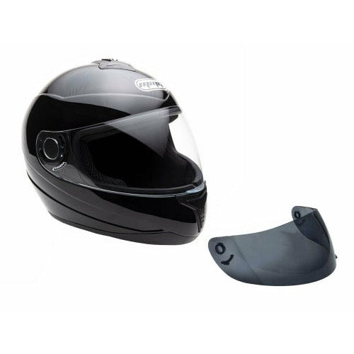 Full Face MMG Helmet. Model Gliss. Color: Shiny Black. *DOT APPROVED*