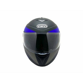 Full Face MMG Helmet. Model Gliss. Color: MATTE BLACK/BLUE. *DOT APPROVED*