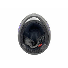 Full Face MMG Helmet. Model Gliss. Color: MATTE BLACK/BLUE. *DOT APPROVED*