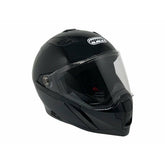 Full Face MMG Helmet. Model Mount. Color:SHINY BLACK . *DOT APPROVED* *Free mirror shield included*